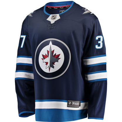 Winnipeg Jets Breakaway Player Jersey Connor Hellebuyck Navy