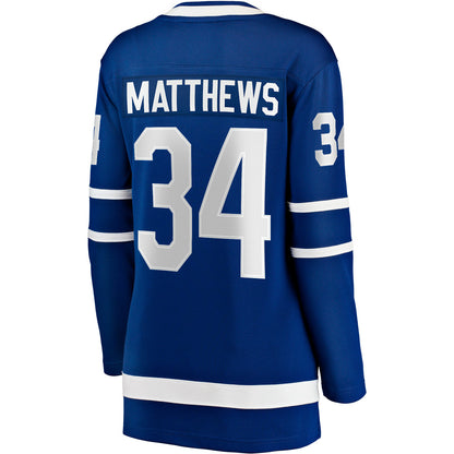 FANATICS TORONTO MAPLE LEAFS AUSTON MATTHEWS WOMEN'S HOME BREAKAWAY JERSEY