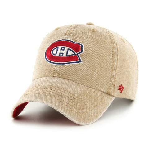 MONTREAL CANADIENS EARLDOR 47 CLEAN UP BEIGE HAT