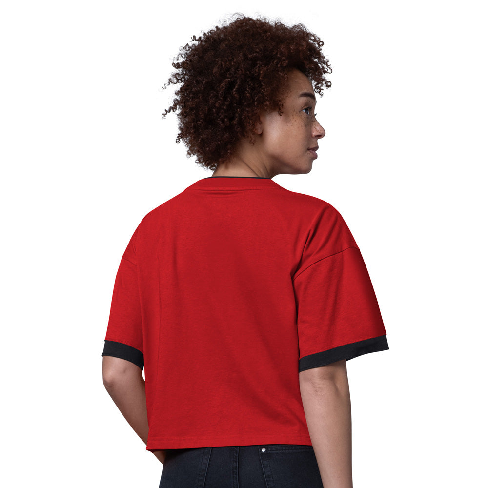 Starter Calgary Flames Flyout Women's Red T Shirt