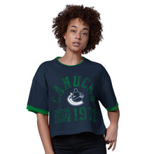 Starter Vancouver Canucks Flyout Women's Blue T Shirt