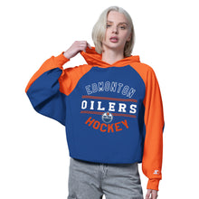 Starter Edmonton Oilers Boot Leg Women's Navy Hoodie