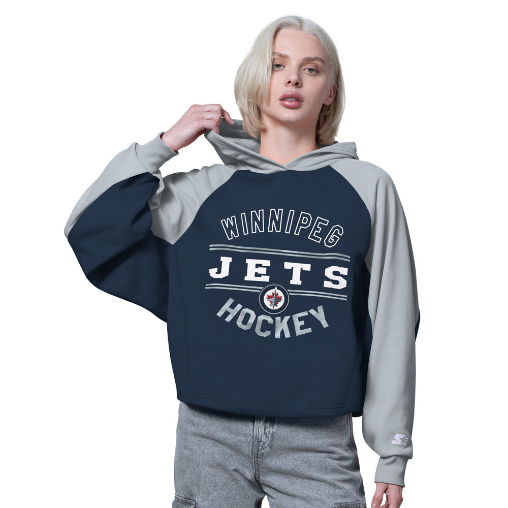 Starter Winnipeg Jets Boot Leg Women's Navy Hoodie