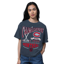 Starter Montreal Canadiens Hall Of Fame Women's Boxy Navy T Shirt