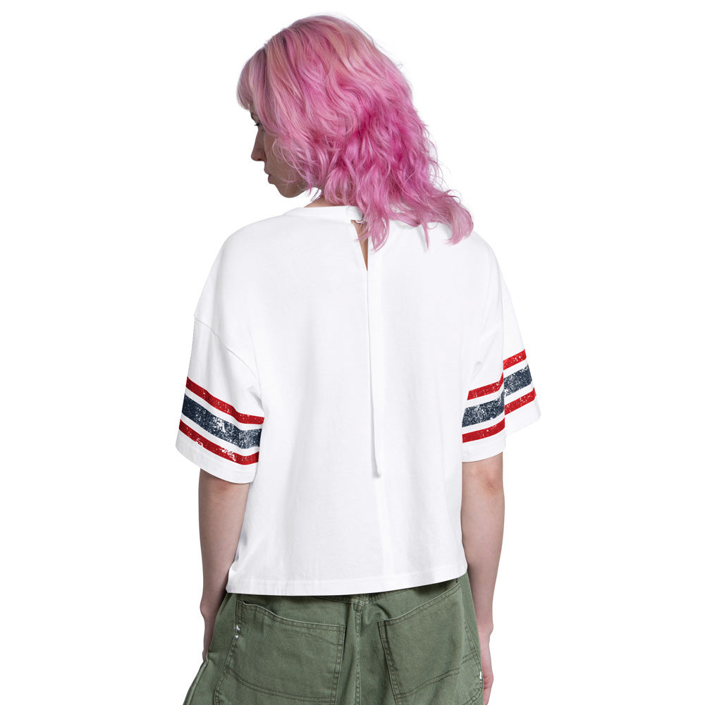 Starter Winnipeg Jets Hurry Up Offense Women's White T Shirt
