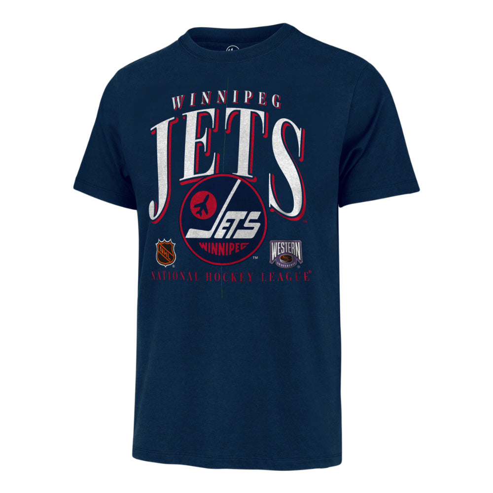 Winnipeg Jets 47 Brand Crease Navy T-Shirt
