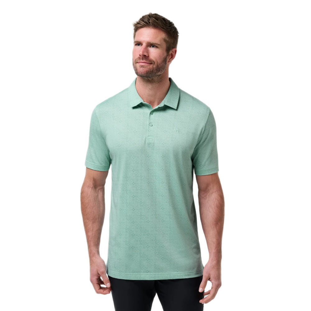 Travismathew Acropolis Men's Eggshell Blue Polo Shirt