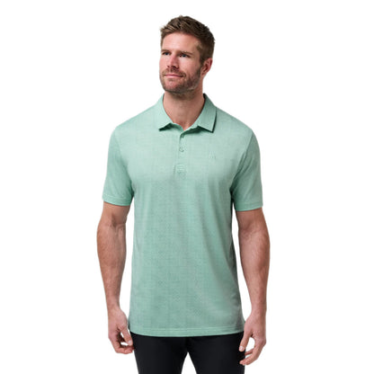 Travismathew Acropolis Men's Eggshell Blue Polo Shirt