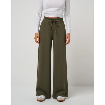 TravisMathew Skyloft Women's Green Wide Leg Pants