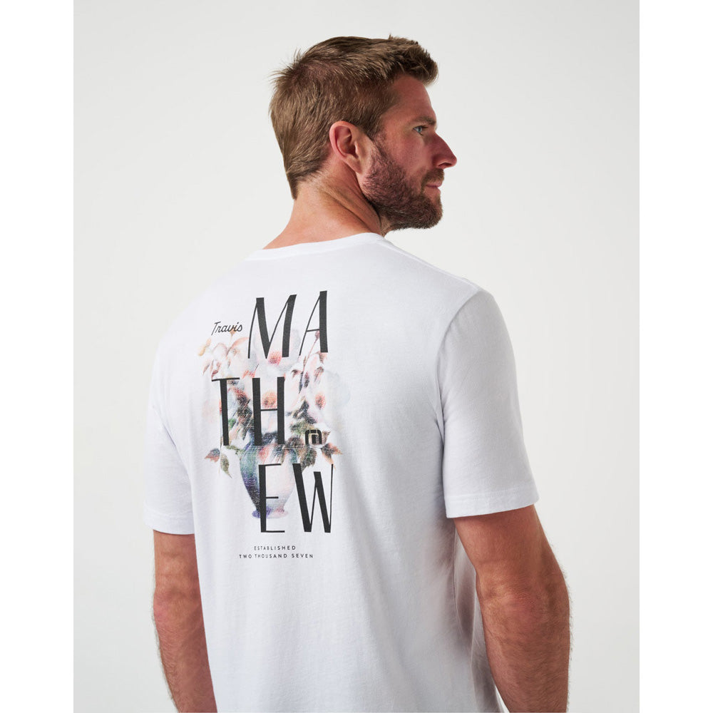 TravisMathew Art Scene Men's White T Shirt