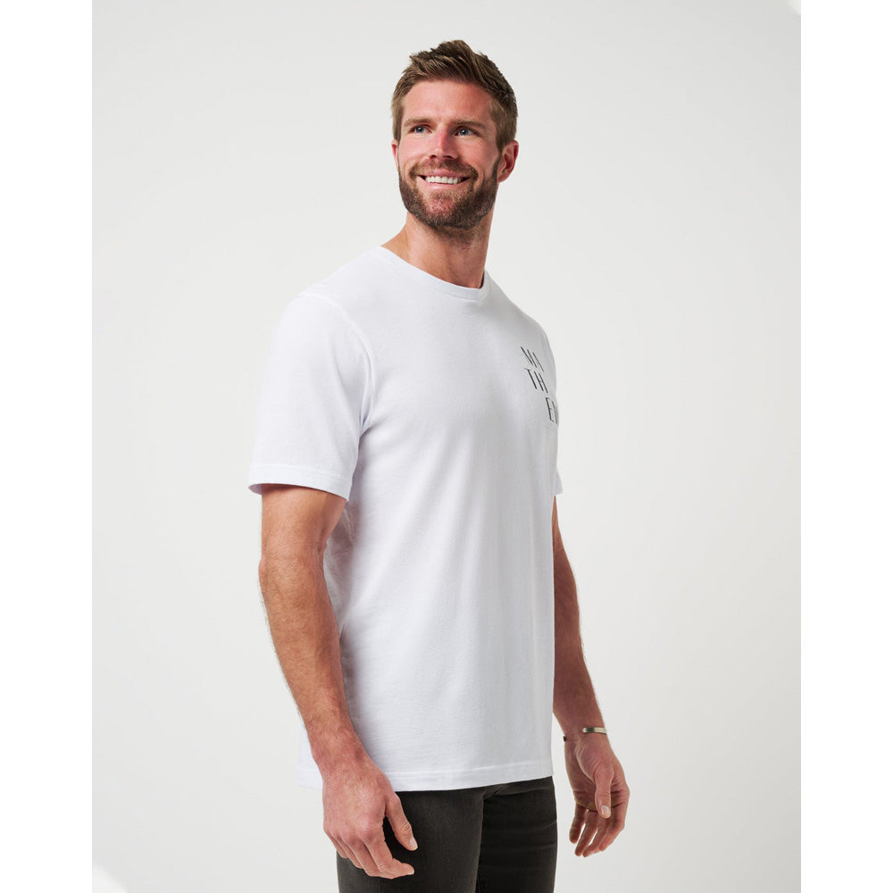 TravisMathew Art Scene Men's White T Shirt