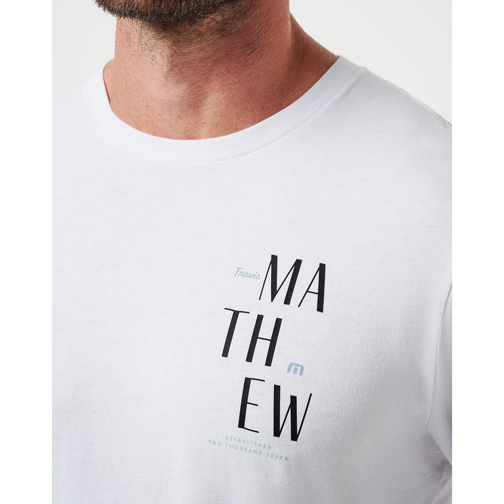 TravisMathew Art Scene Men's White T Shirt