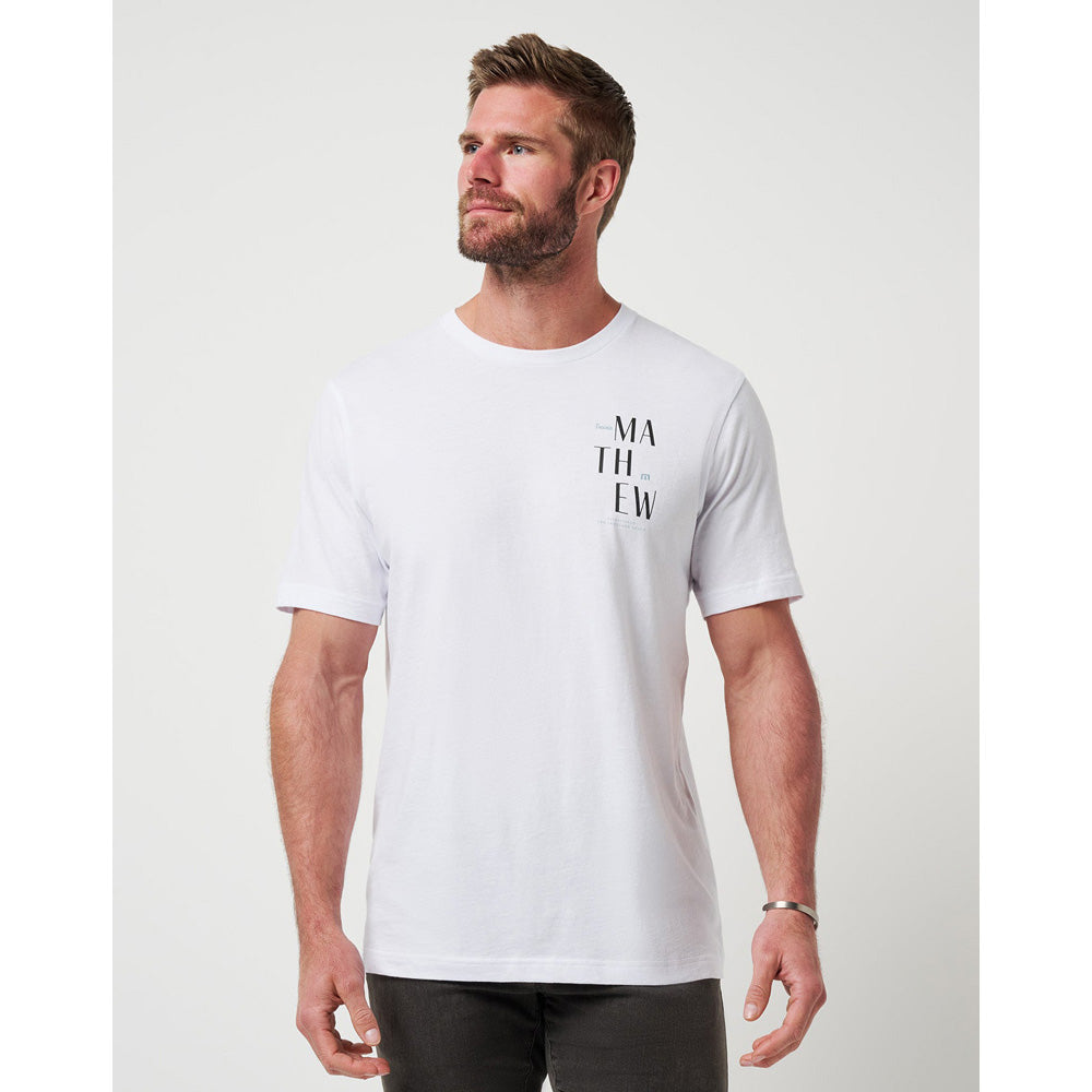TravisMathew Art Scene Men's White T Shirt