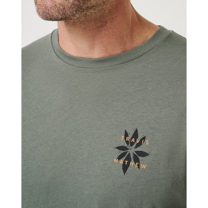 TravisMathew Big Bay Men's Olive Long Sleeve Shirt