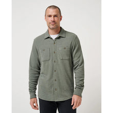 TravisMathew Cloud Waffle Men's Olive Button Up