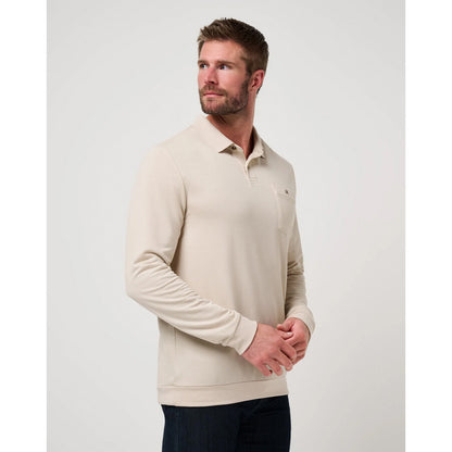 TravisMathew December First Men's Tan Polo Shirt