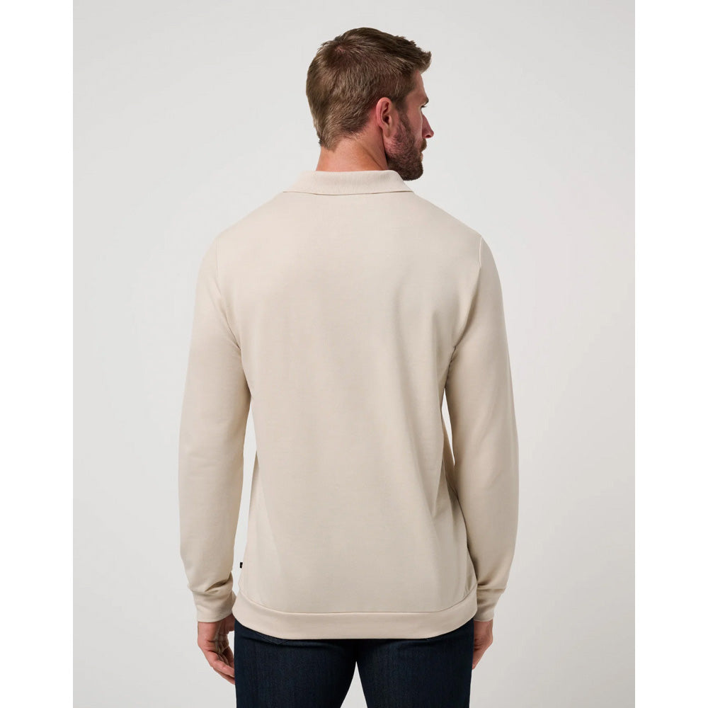TravisMathew December First Men's Tan Polo Shirt