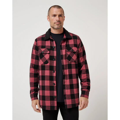 TravisMathew Winterize Men's Red Button Up Jacket