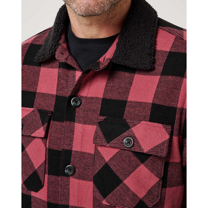 TravisMathew Winterize Men's Red Button Up Jacket