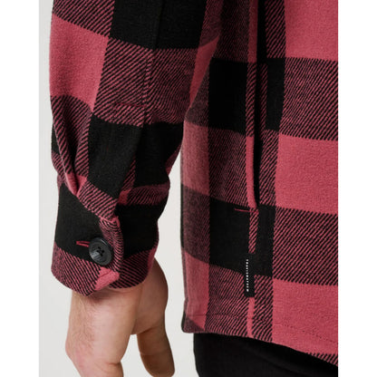 TravisMathew Winterize Men's Red Button Up Jacket