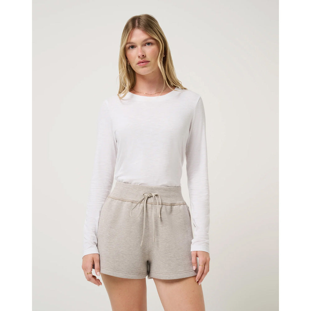 TravisMathew Cloud Women's White Long Sleeve Shirt