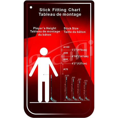 ACCUFLI AIRTEK A80 ORANGE FLOORBALL STICK