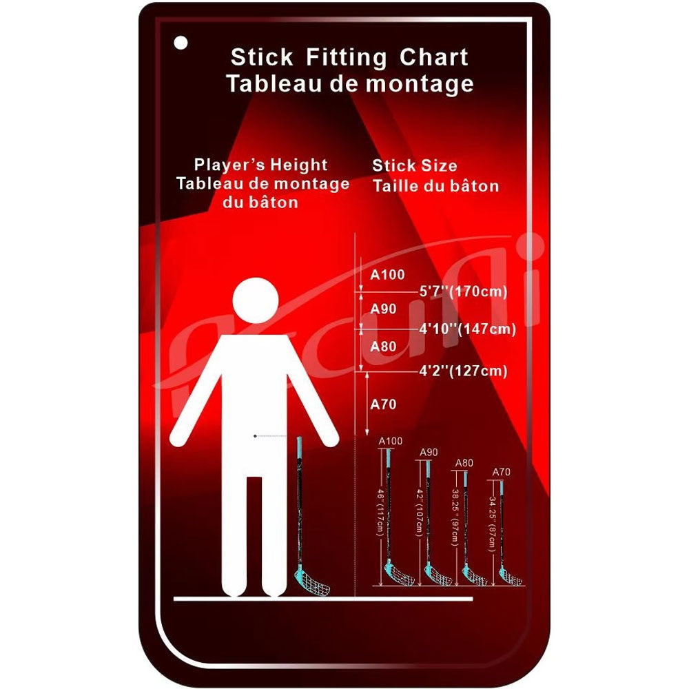 ACCUFLI AIRTEK A90 TEAL FLOORBALL STICK