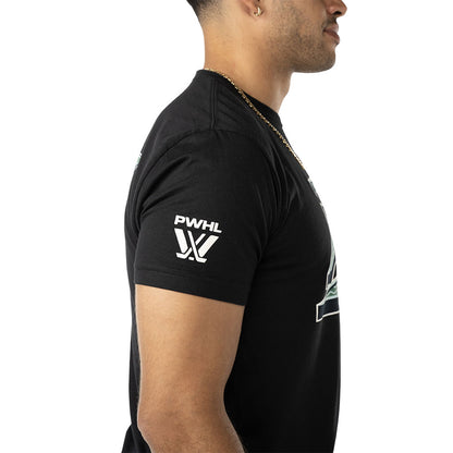 BAUER BOSTON FLEET ADULT BLACK T SHIRT