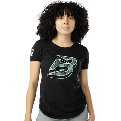BAUER BOSTON FLEET WOMEN'S BLACK T SHIRT