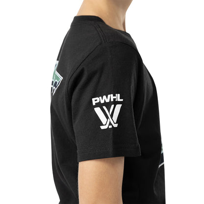 BAUER BOSTON FLEET YOUTH BLACK T SHIRT