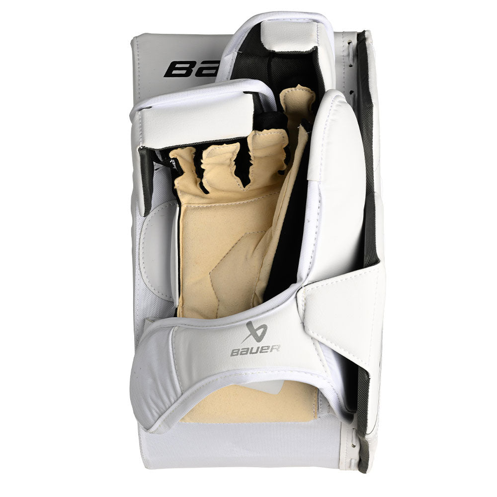 BAUER GSX GEN II WHITE SENIOR GOALIE BLOCKER