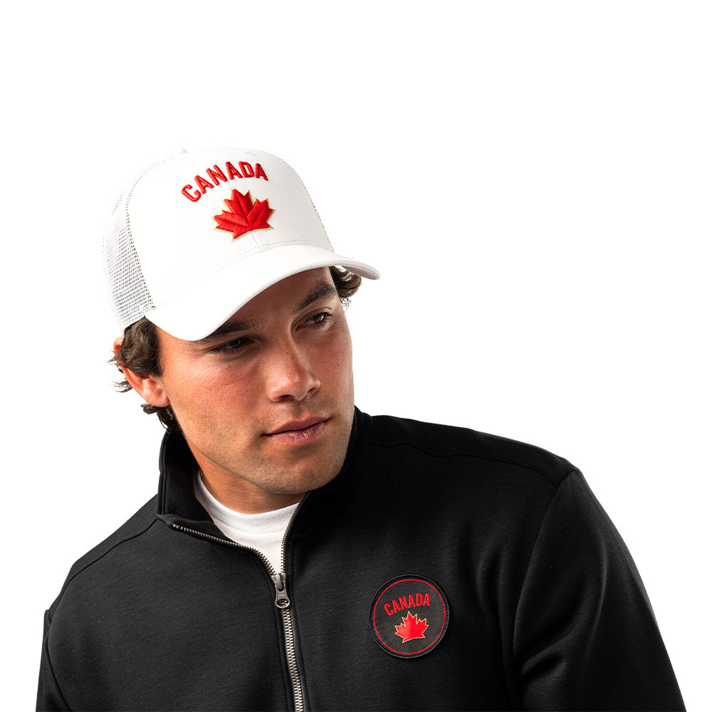 BAUER HOCKEY CANADA ADULT ADJUSTABLE WHITE HAT