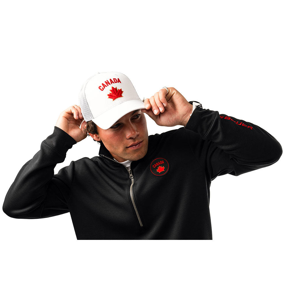 BAUER HOCKEY CANADA ADULT ADJUSTABLE WHITE HAT
