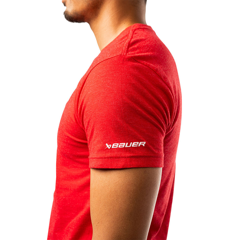 BAUER HOCKEY CANADA GRAPHIC ADULT RED T SHIRT