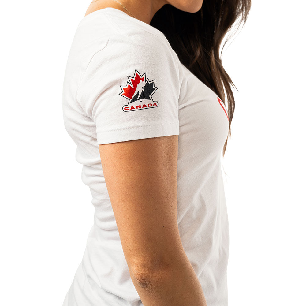 BAUER HOCKEY CANADA GRAPHIC WOMENS WHITE T SHIRT