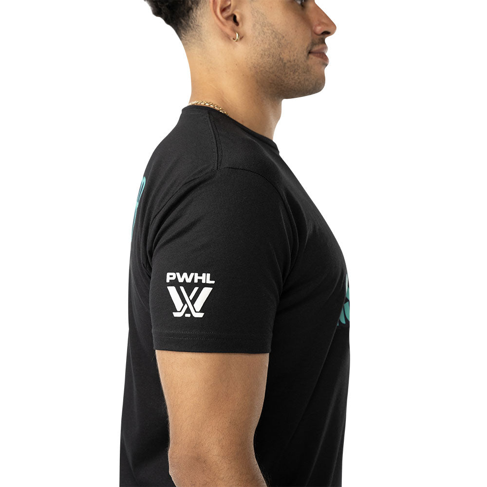 BAUER NEW YORK SIRENS ADULT BLACK T SHIRT