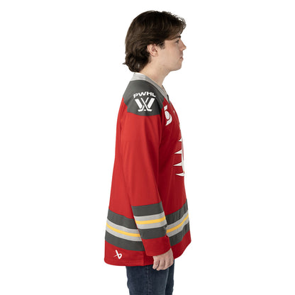 BAUER OTTAWA CHARGE ADULT REPLICA HOME JERSEY