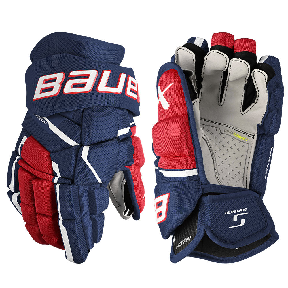 BAUER SUPREME MACH SENIOR HOCKEY GLOVES
