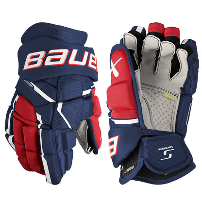 BAUER SUPREME MACH SENIOR HOCKEY GLOVES