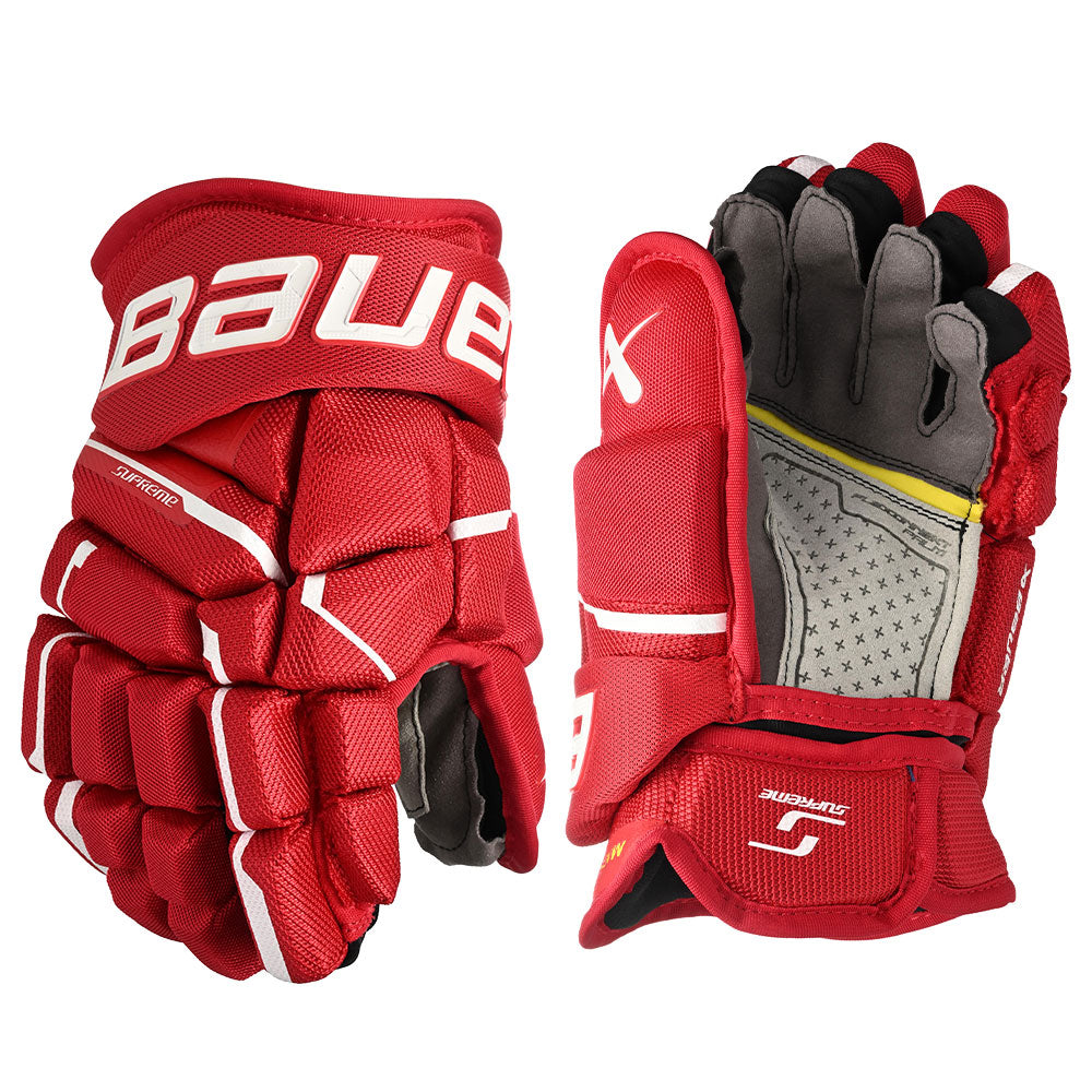 BAUER SUPREME MACH JUNIOR HOCKEY GLOVES