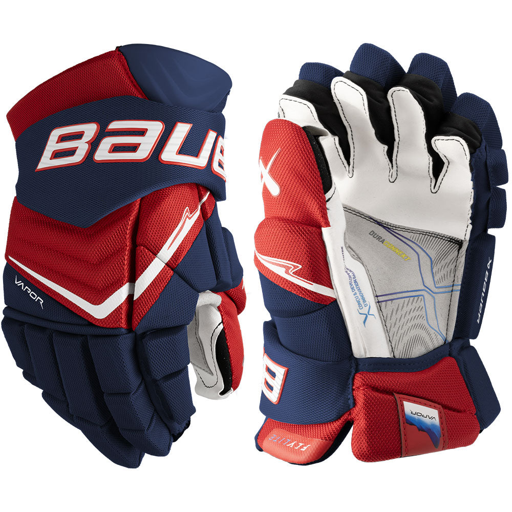 BAUER VAPOR FLYLITE JUNIOR HOCKEY GLOVES