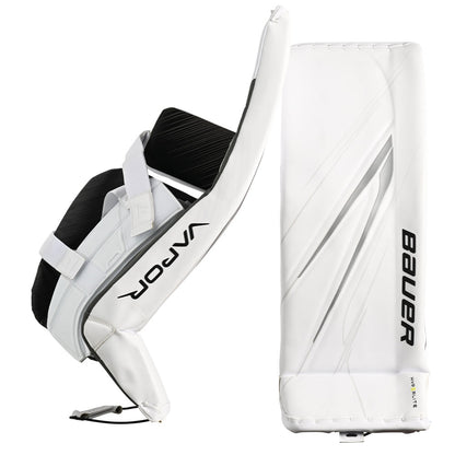 BAUER VAPOR HYPERLITE 2 SENIOR WHITE GOALIE PADS