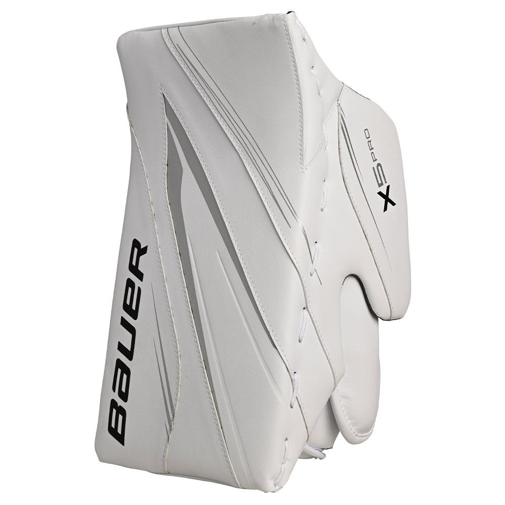 Bauer Vapor X5 Pro Senior White Goalie Blocker