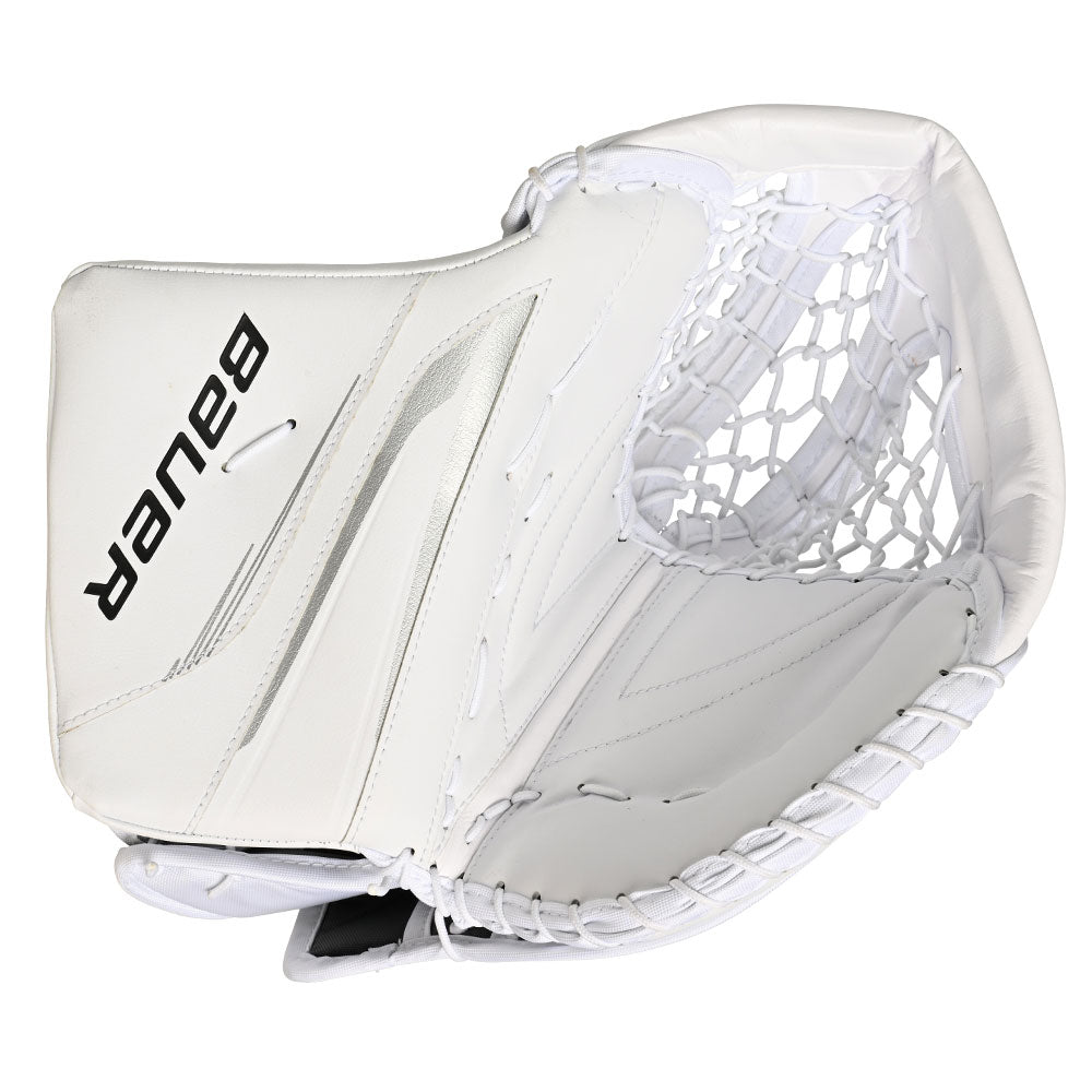 BAUER VAPOR X5 PRO INTERMEDIATE WHITE GOALIE CATCHER