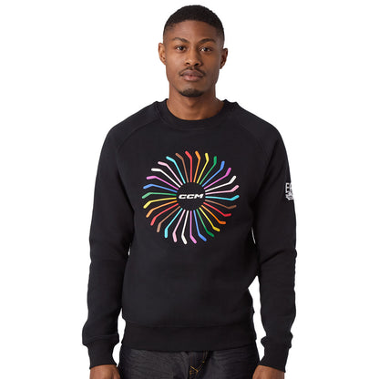 CCM PRIDE ADULT FLEECE CREW SHIRT