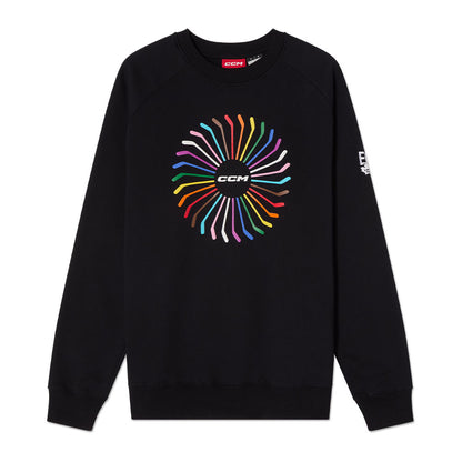 CCM PRIDE ADULT FLEECE CREW SHIRT
