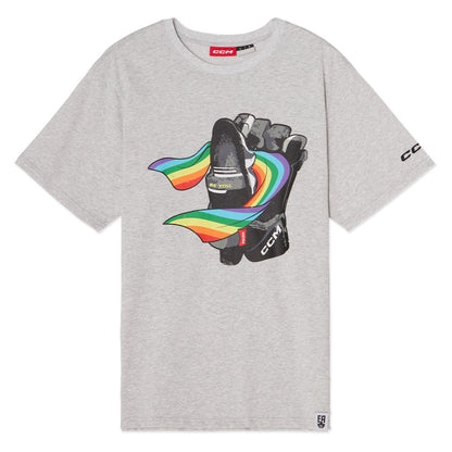 CCM PRIDE ADULT GREY T SHIRT