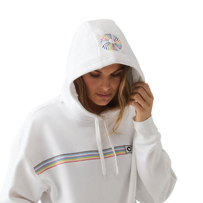 CCM PRIDE DROPPED SHOULDER ADULT WHITE HOODIE