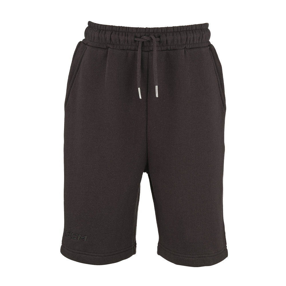 CCM YOUTH CORE BLACK FLEECE SHORTS