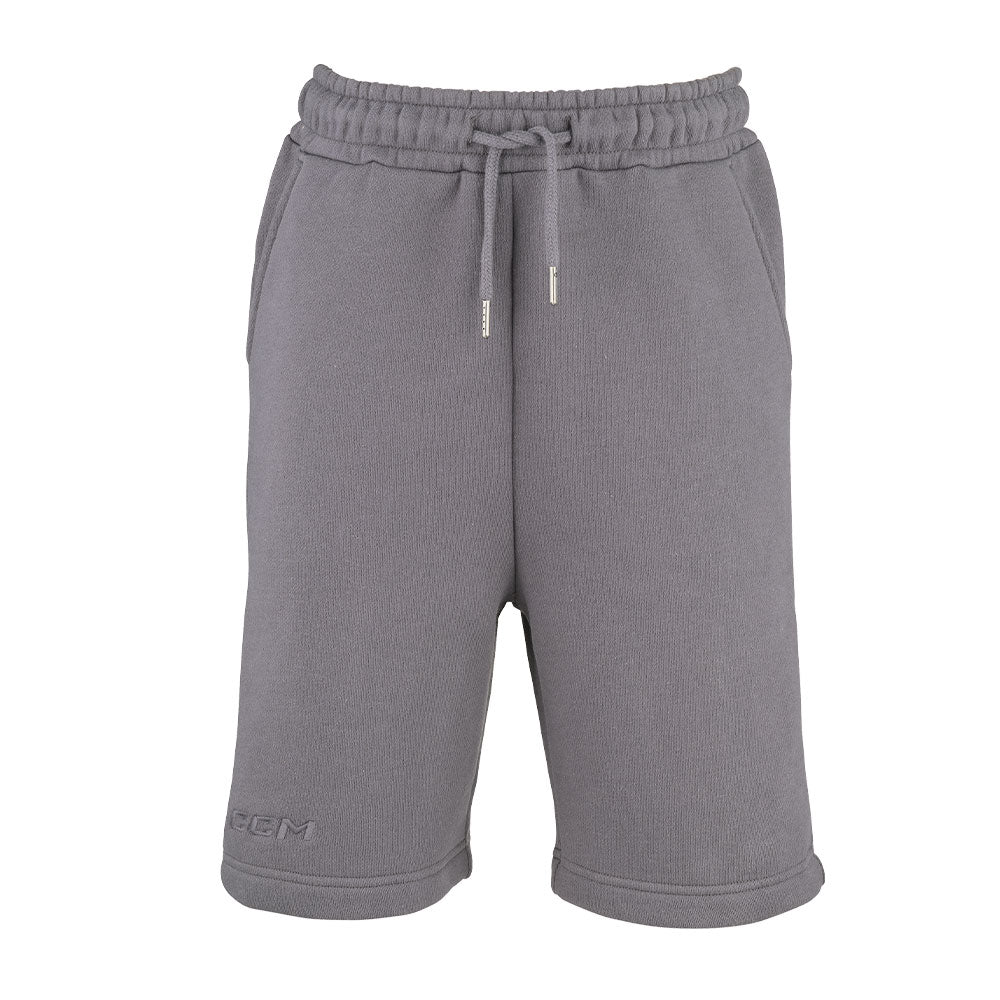 CCM YOUTH CORE GREY FLEECE SHORTS